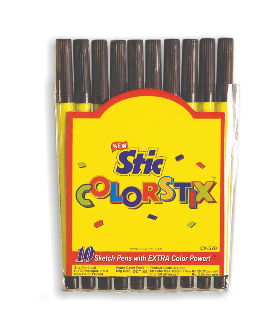 Buy Stic CX 8224  24 Colour Set Colorstix Sketch Pen 5 Sets Online at  Best Prices in India